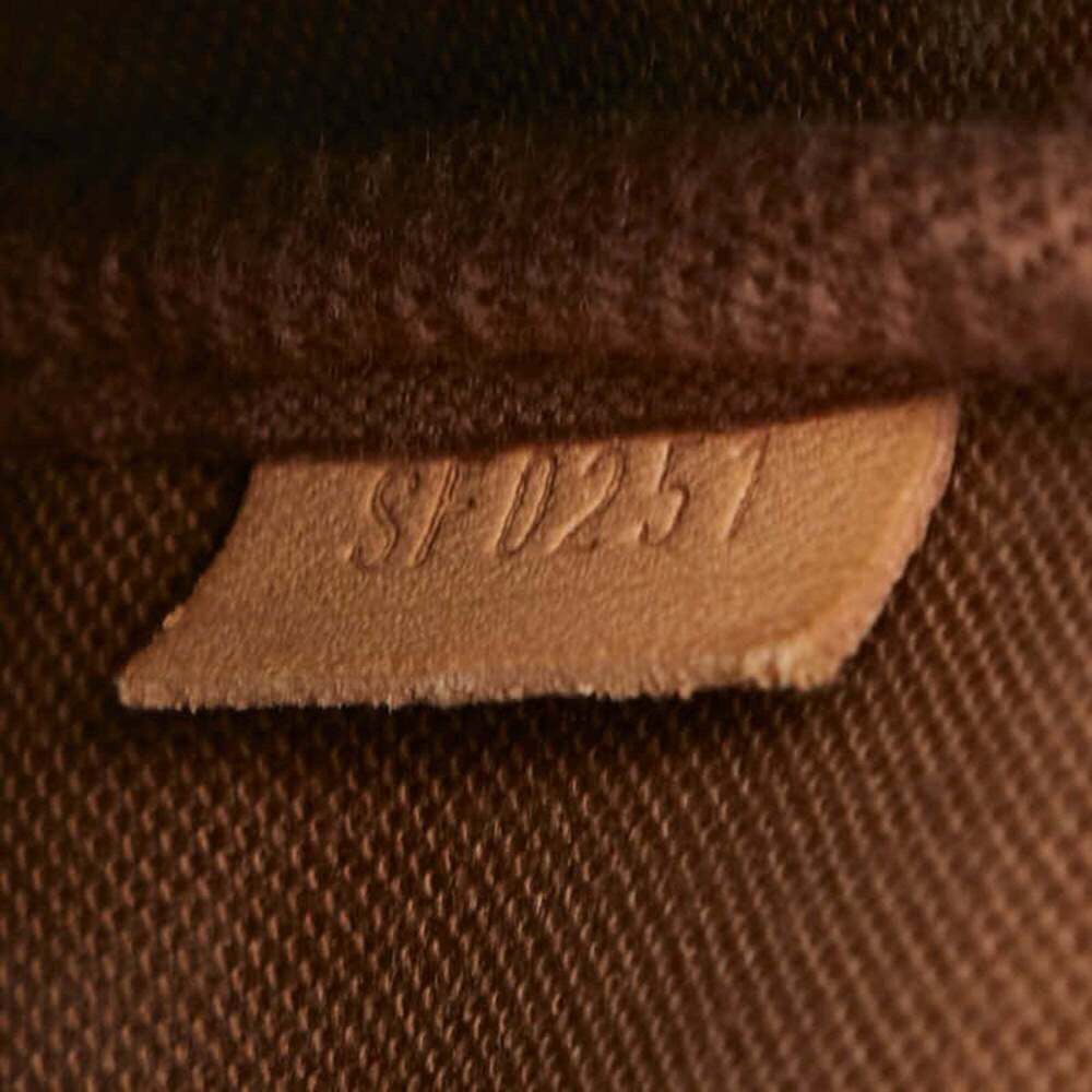 LOUIS VUITTON Brown Monogram Leather Pochette Pouch - Picture 8 of 8